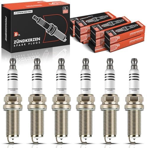 Image of Frankberg 6x Spark Plugs Spark Plugs Compatible with C-Class W203 2.5L-3.5L 2005-2007 E-Class W211 2.5L-5.5L 2005-2008 CLK C209 3.0L-5.5L 2005-2009 i10 PA 1.2L 2008-2013 Replace# PLKR7A