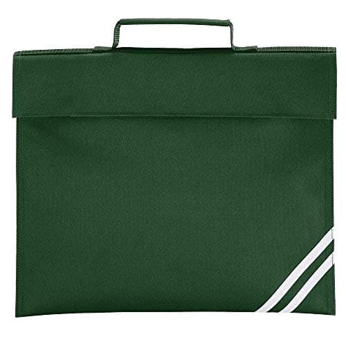 Image of Quadra Classic Book Bag - 5 litres (Pack of 2) (One Size) (Bottle Green)