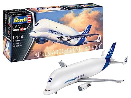 Image of Revell 03817 Airbus A300-600ST Beluga 1:144 Scale Unbuilt/Unpainted Plastic Model Kit