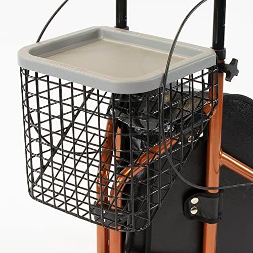 Image of Basket & Tray Set Add-on for NRS Healthcare 3 Wheel rollator
