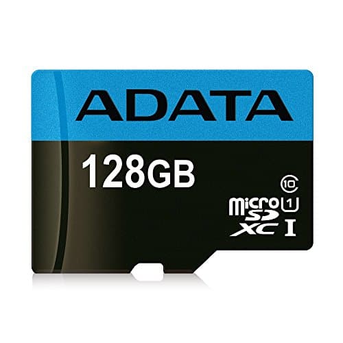 Image of ADATA 128GB Premier High Capacity Micro SD Card with SD Adapter UHS-I Class 10 R/W 85/25MB/s