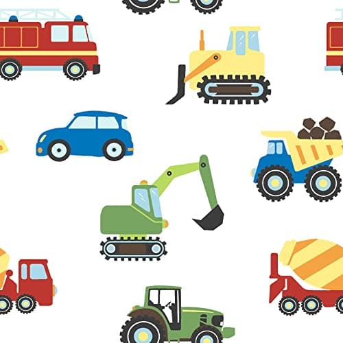 Image of World of Wallpaper Trucks and Transport Wallpaper Multicolour - Children AF0002