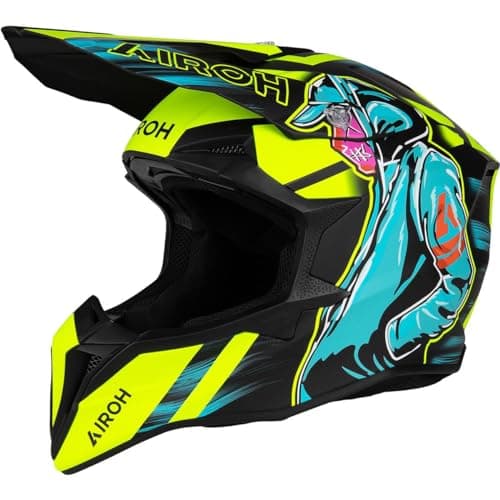 Image of AIROH motocross helmet Wraaap multicolor WRC31 size M
