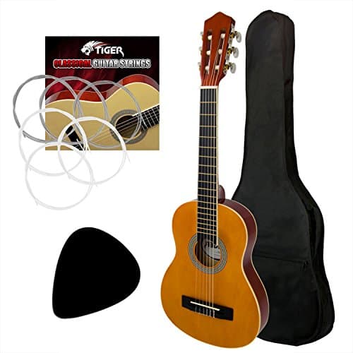 Image of TIGER CLG2-LH-44 Full Size Left Handed Classical Spanish Guitar Pack - Nylon Strings - Now with 6 Months Free Lessons Included