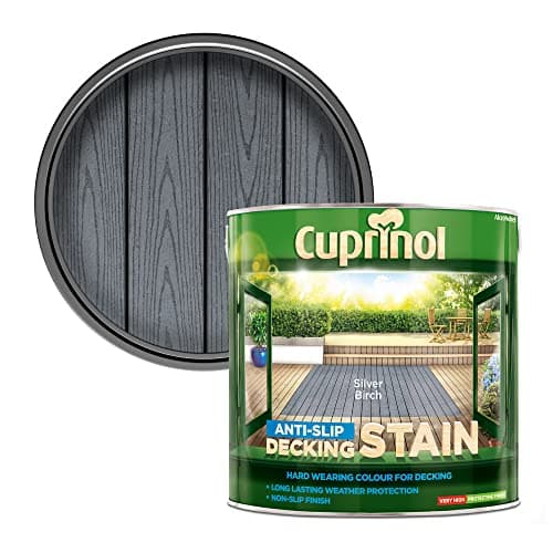 Image of Cuprinol UTDSSB25L Anti Slip Decking Stain Silver Birch 2.5 Litre