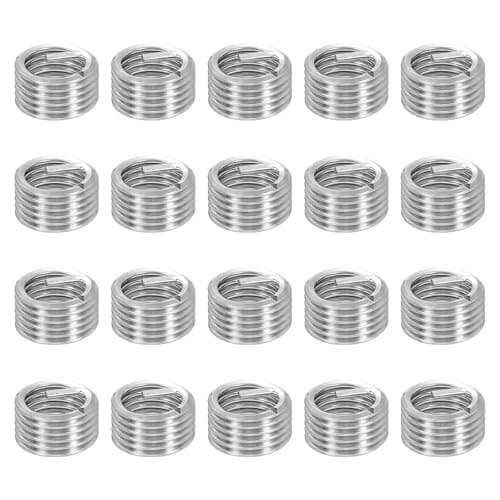 Image of sourcing map 30pcs Wire Thread Repair Inserts M14 x 2 x 1D (14mm) Metric 304H Stainless Steel Helical Coiled Wire Screw Threaded Sleeve Sheath for Automotive Repairs