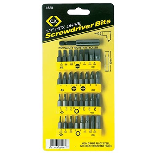 Image of C.K SCREWDRIVER BIT SET, 32PC T4520