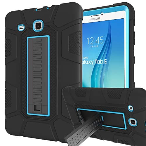 Image of Sanhezhong Case for Samsung Galaxy Tab E 9.6, Three Layer Hybrid Rugged Heavy Duty Shockproof Anti-Slip Case Full Body Protection Cover for Tab E Nook 9.6 inch(SM-T560)