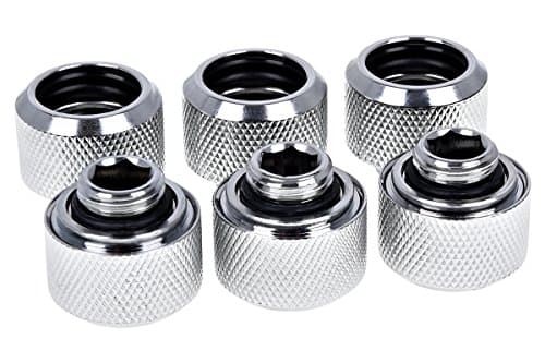 Image of Alphacool Eiszapfen 16mm HT Tülle 6/P sr | G1/4 Chrome Sixpack - 1012837