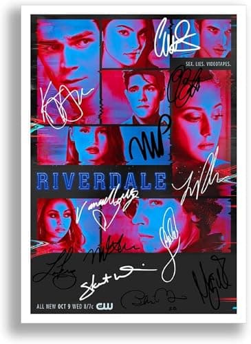 Image of Riverdale Season 4 Cast Signed Autograph A4 Poster Photo TV Show Series Framed Memorabilia Gift Cole Sprouse KJ Apa (A3 POSTER ONLY)