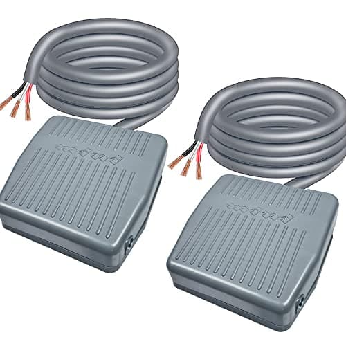 Image of Gebildet 2-Piece Momentary Foot Pedal Switch, AC 250V 5A SPDT NO NC Foot Operated Pedal Controller with Anti-Skid Rubber Surface