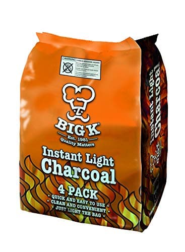 Image of Big K Instant Light Lumpwood Charcoal, 4x1kg Bags Instant BBQ Charcoal