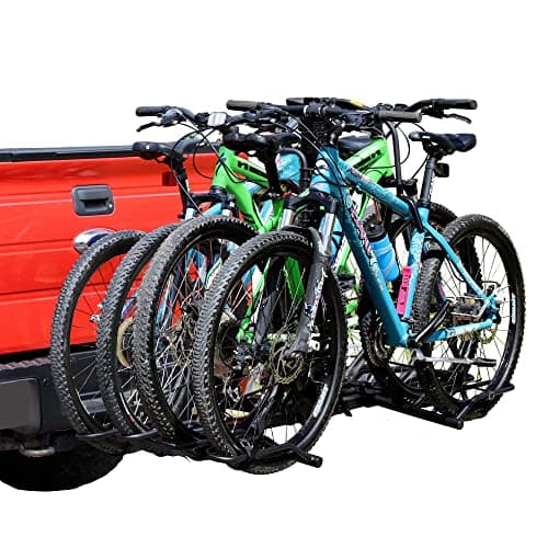Image of Young Electric 4-Bike Rack Hitch Mount Platform Style Carrier for Cars Trucks SUVs Minivans with 2" Hitch Receiver, 4 Bikes X 40 lbs (160 lbs Total) Load Capacity