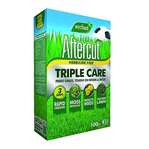 Image of 3.5KG Aftercut Triple Care, Lawn Feed,Weed & Moss Killer, Greens Lawns, Kills Moss, Kills Weeds, Thickens Lawns, Creates A Stronger Lawn