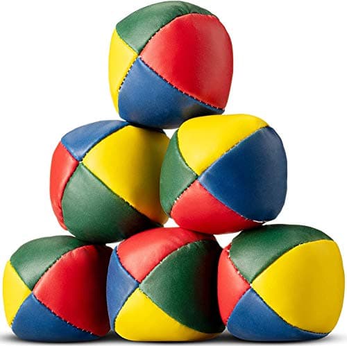 Image of HOT BARGAINS 6 X Juggling Balls Durable Soft Smooth For Beginners Children And Professionals With Easy Grip Size 5cm / 2inches
