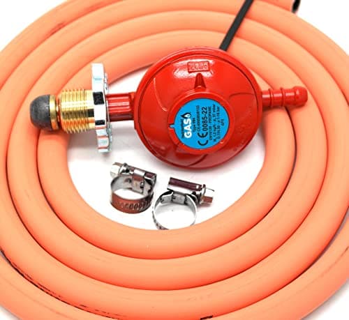 Image of TheSunnyValley Hand-Tight Propane Gas Regulator With 2M Hose + 2 Clips Fits Calor Gas/Flogas