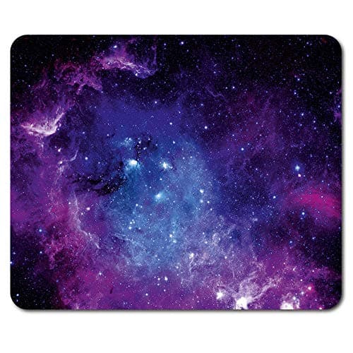 Image of Purple Solar System Mouse Mat Pad - Nebula Galaxy Space Gift Secret Santa Birthday Christmas Astronaut Starry Night Sky Dad Brother Son Daughter Kids Men's Stars #8364