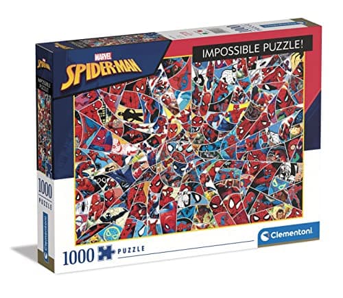 Image of Clementoni - 39657 - Impossible Marvel Spiderman - Jigsaw Puzzle 1000 Pieces, Made In Italy, Jigsaw Puzzle For Adults