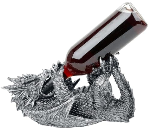 Image of Nemesis Now Guzzlers Dragon Wine Bottle Holder 32cm Black