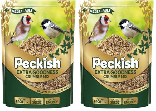 Image of Peckish 60051405 Extra Goodness Crumble Mix 1kg, Natural (Pack of 2)