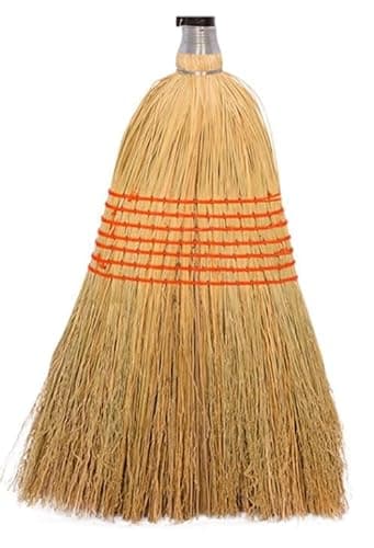 Image of Red Gorilla Corn Broom Head Natural Fibre Dry Surface Sweeping Brush Replacement Head Screw Fitting (Large)