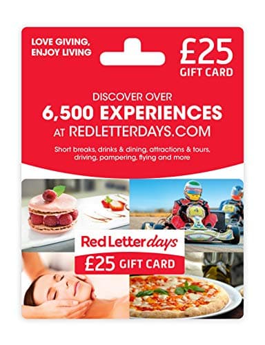 Image of Red Letter Days £25 Gift Card - UK - Delivered by Post