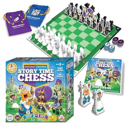 Image of Story Time Chess - Beginners Chess, Kids Chess Set with Book, Chess Game, Traditional Learning Board Games for Boys & Girls Ages 3-103