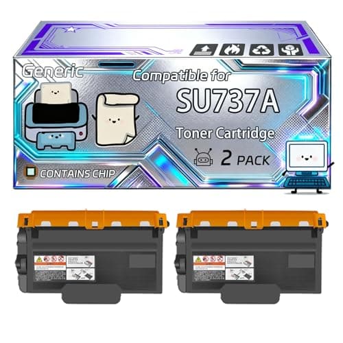 Image of SU737A Toner Cartridge Compatible for Samsung ML-1660 ML-1665 ML-1670 ML-1675 ML-1860 ML-1865 Printers, With Chip, 1500 Pages, Vibrant Colours (2-Pack Black)