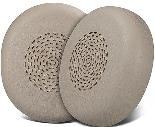Image of SOULWIT Earpads Replacement for Jabra Evolve2 75 PC Wireless Headset(Do Not fit Evolve 75), Ear Pads Cushions with Softer Protein Leather, Noise Isolation Foam - Gold