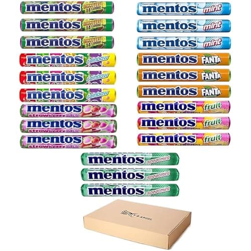 Image of 21 Packs Mentos Mix Flavor Chewy Dragees Refreshing Soft Candies Sold By VR Angel