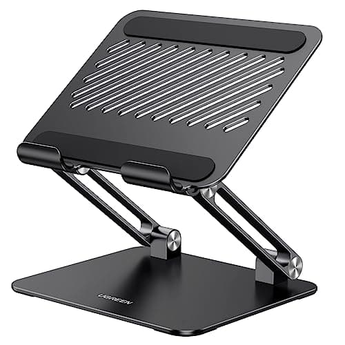 Image of UGREEN iPad Stand Tablet Holder Desk Adjustable Foldable Portable Mount Compatible with iPad Pro 13 /Air 11 2026/Mini,iPhone 17,Galaxy Tab, Macbook Noe/Air/Pro,Surface Pro,Portable Monitor(Black)