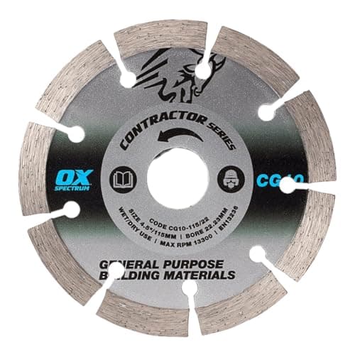 Image of OX Spectrum Contractor Diamond Blade 10mm - General Purpose - 115/22.23mm