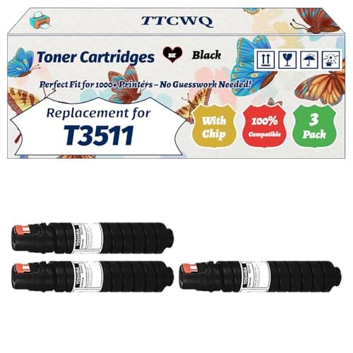 Image of TTCWQ Compatible for Toshiba T3511 Toner Cartridges Work for Toshiba E-Studio 3511 E-Studio 4511 Printers, with Chip, High Yield 27000 Pages, High-Definition Printing (3 Pack Black)