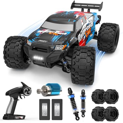 Image of Hegior 1/16 4X4 High-Speed 50+KM/H (Peak) RC Monster Truck - 390 Motor Durable Axle & Suspension | 3000mAh Batteries | Boys rc car Toys Children's Day Birthday Gift for Teens Aged 14+