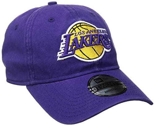Image of New Era NBA Los Angeles Lakers Core Classic 9Twenty Adjustable Cap, Purple, One Size