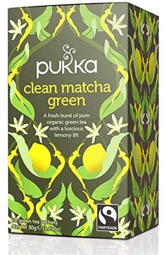 Image of Pukka Herbs Organic Clean Matcha Green Tea 20 Bags (Pack of 2)