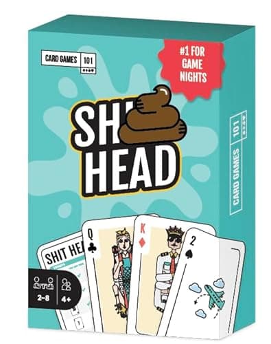 Image of CardGames101 | S**t Head Card Game for Adults | Party & Drinking Game | 2–4 Players | 10 MINS | Travel Card Game