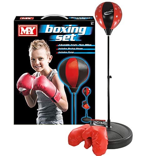 Image of M.Y Kids Boxing Bag with Gloves | Freestanding Adjustable Punch Bag for Juniors