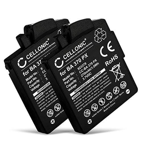 Image of CELLONIC 2x Battery for Headset/Headphone Compatible with Sennheiser MM 400, MM 450 X, MM 400 X, BA370 - (270mAh, 3.7V)