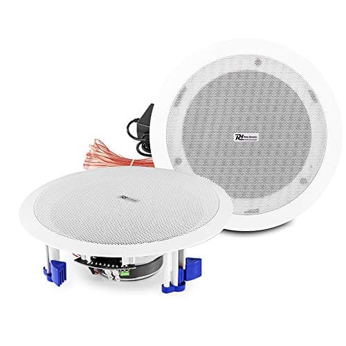 Image of Power Dynamics PD CSBT65 6.5" Active Bluetooth Ceiling Speakers, Wireless 2-Way Design with Built-In Amplifier, Easy-Install Ceiling Mount for Home Audio Streaming