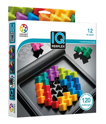 Image of SmartGames - IQ Perplex, 1 Player Puzzle Game, 120 Challenges from Easy to Expert, Ages 12+
