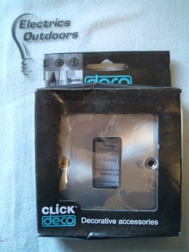 Image of CLICK DECO VICTORIAN SATIN CHROME 1 GANG SINGLE SWITCH APERTURE VPSC401BK