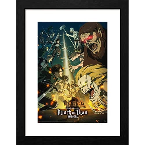 Image of GB eye Attack On Titan Season 4 Key Art 3 30 x 40cm Framed Collector Print