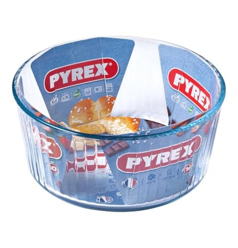 Image of Pyrex Classic Bake and Enjoy Glass Souffle Dish 21cm 2.5 Litre Transparent (Pack of 2)