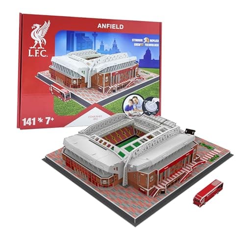Image of Liverpool FC Anfield Stadium 3D Puzzle 2023 version, Red
