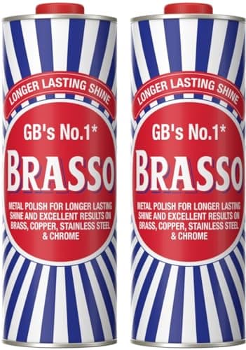 Image of Brasso Metal Polish Liquid, 1L | Pack of 2