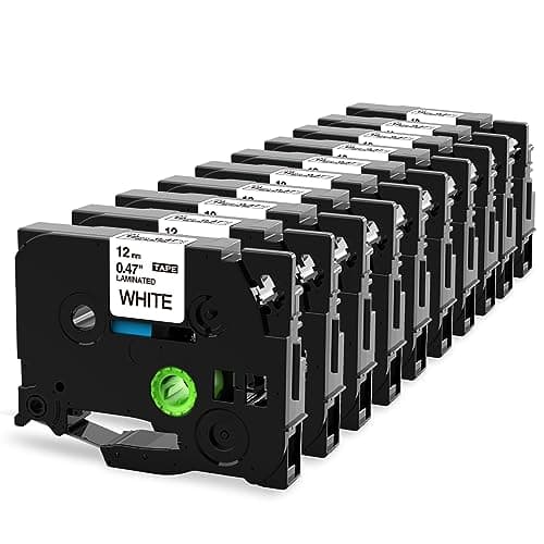 Image of 10x TZe-231 Replacement for Brother Label Tape 12mm Black on White TZe231 AZe-231 P-Touch 12mm 0.47 Labeling Tape Cassette for Brother PT-E110 H100R H110 H101C H108 E100 H100LB H105 Label Maker