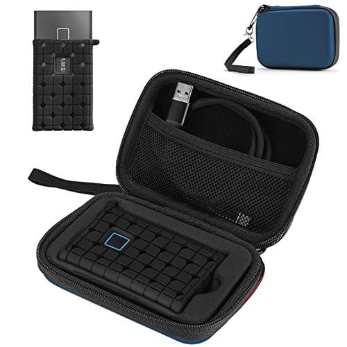 Image of ProCase Shockproof Carrying Case + Silicone Cover for Samsung T7 / T7 Touch Portable SSD External Solid State Drives (500GB 1TB 2TB), Hard Shell Travel Storage Organiser -Navy