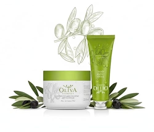 Image of Oliva Care Set, Body Cream 250 ml & Hand Cream 30 ml with Olive Oil and Shea Butter Care Set