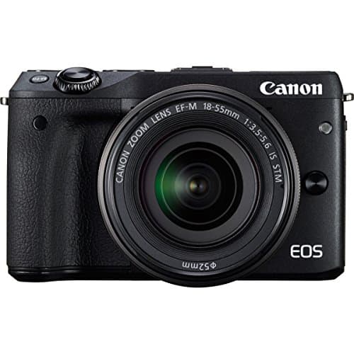 Image of Canon EOS M3 Mirrorless Camera Kit (24.2 MP APS-C Sensor, 3.0-inch Flip-up Touch Screen, Wi-Fi & NFC, Black with EF-M 18-55mm IS STM Lens (Renewed)